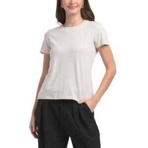 Sundry NWT Classic Elevated Essential Minimalist Gray Tee in Pima Cotton Size M